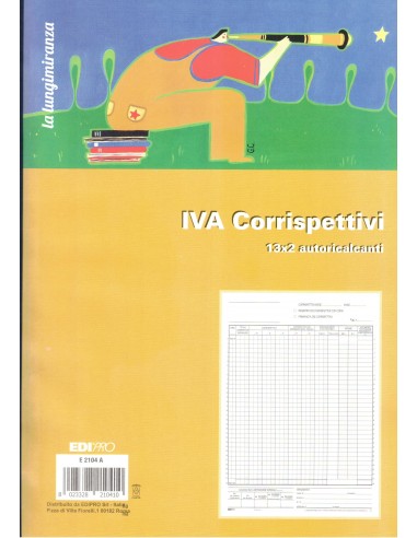 Registro Prima Nota IVA Corrispettivi...