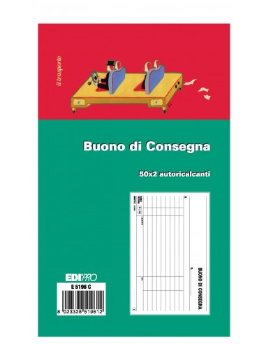 Buono di Consegna Blocco 10x17 Auto...