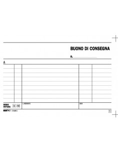 Buono di Consegna Blocco... 2