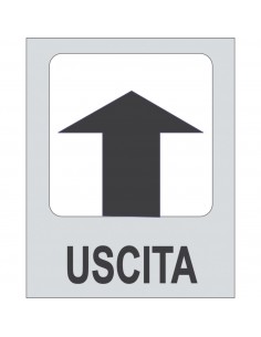 Targhetta Adesiva "Uscita"...