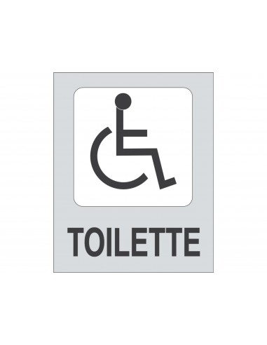 Targhetta Adesiva "Toilette H" F.to...