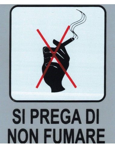 Targhetta Adesiva "Si Prega di Non...