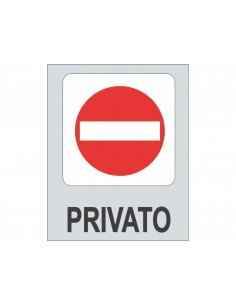 Targhetta Adesiva "Privato"...