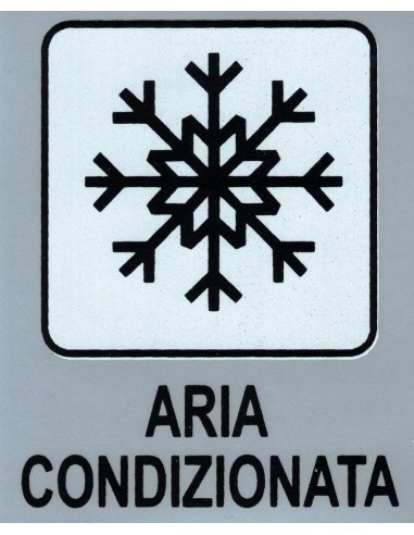 Targhetta adesiva "Aria Condizionata"...