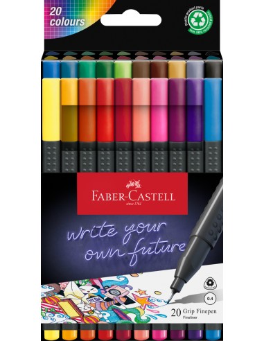 Finepen Grip Punta 0,4 Set in Scatola...