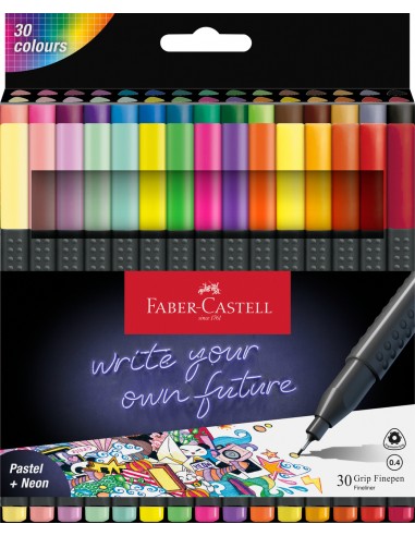 Finepen Grip Punta 0,4 Set in Scatola...