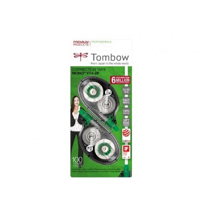 Tombow Correction Tape - Nastro Correttivo A Rotella 4.2mm, 10 Pezzi Per Ufficio E Scuola