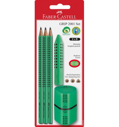 Set Matite e Temperamatite Grip 2001 Faber-Castell