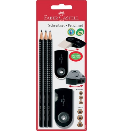 Set Matite, Temperamatite e Gomma Faber-Castell