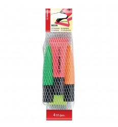 Evidenziatore Neon 4 colori assortiti Stabilo