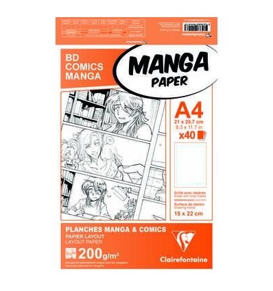 Blocco A4 Manga Paper Clairefontaine