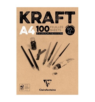 Blocco A4 Kraft Clairefontaine