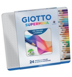 Pastelli Supermina Giotto in Scatola di Metallo