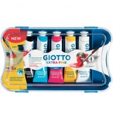 Colori a Tempera Extra Fini Giotto Scatola 5 Tubi 21 ml. Fila
