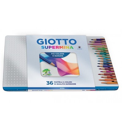 Pastelli Supermina Giotto in Scatola di Metallo