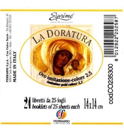 Foglia Oro Imitazione per Doratura