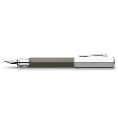 Penna Stilografica Ondoro Tortora - Marrone Grigiastro Punta - M -Faber Castell