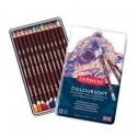 Derwent Scatola in metallo da 12 Pastelli Coloursoft Professional Quality