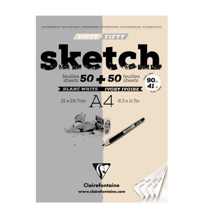 Blocco Sketch A4 Bianco e Avorio