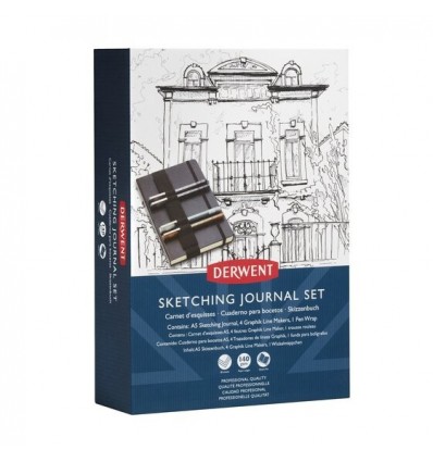 Set Blocco Skethching da Viaggio A5 Journal Set Derwent
