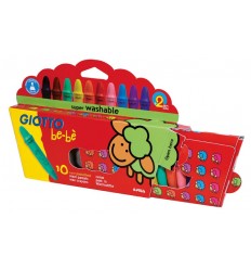 Super Pastelloni a Cera Infrangibili 10 colori assortiti Giotto Bebè Fila