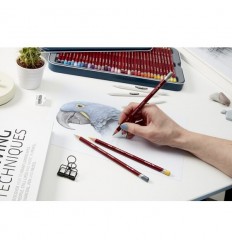 Derwent Scatola in metallo da 12 Pastelli Pastel Pencil Professional Quality