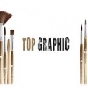 Pennello Top Graphic punta piatta Borciani e Bonazzi