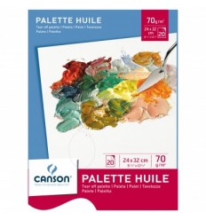 Tavolozza in Carta  "La Palette" 20 Fogli Canson
