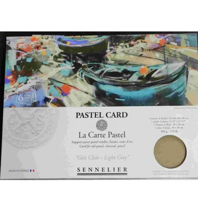 Pastel Card "La Carte Pastel - Gris Claire" Sennelier
