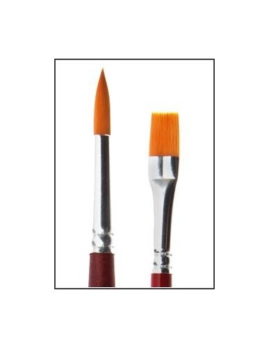 Pennello Piatto Master Synte Manico...
