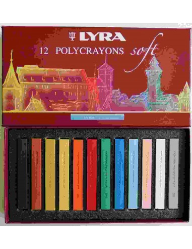 Pastelli Soft Polycrayons 12 colori -...