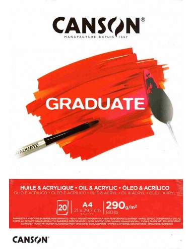 Blocco Graduate Huile et Acrylique...