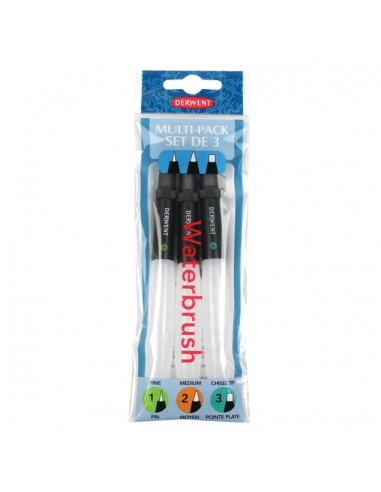 Derwent Waterbrush Set 3 Pennelli ad...