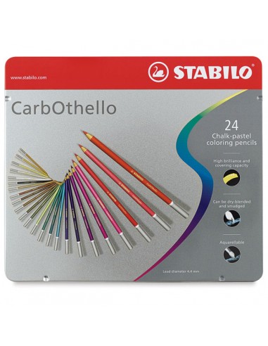 Pastelli carbothello stabilo 24 colori