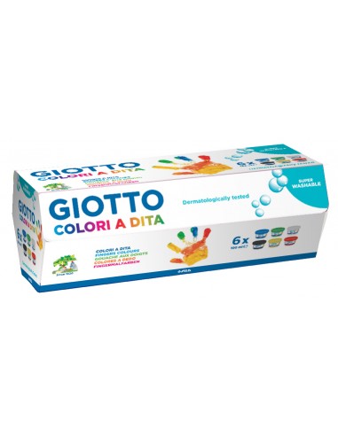 Giotto Colori a Dita 6 Vasetti da...