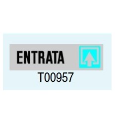 Targa Adesiva "Entrata" T00957 Letterfix