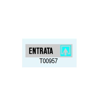 Targa Adesiva "Entrata" T00957 Letterfix