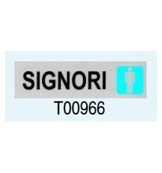 Targa Adesiva "Signori" T00966 Letterfix