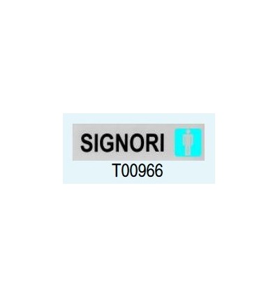 Targa Adesiva "Signori" T00966 Letterfix