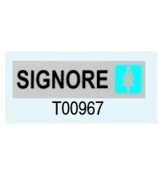 Targa Adesiva "Signore" T00967 Letterfix