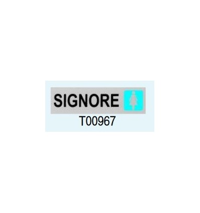Targa Adesiva "Signore" T00967 Letterfix
