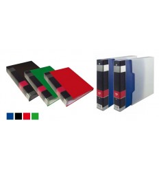 Portalistino 100 Buste Rigido con Custodia in PPl Linea Sirio Tecnoteam