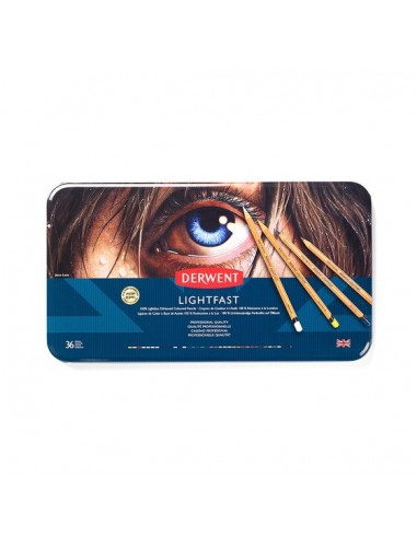 Derwent Lightfast Scatola in Metallo...