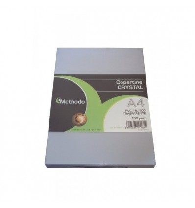 Copertina in PVC 18/100 A4 Neutra 100pz Methodo