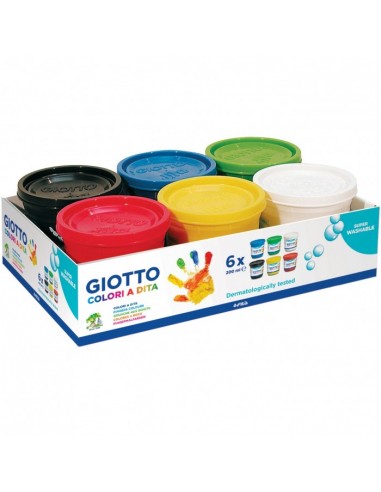 Giotto Colori a Dita 6 Vasetti da...