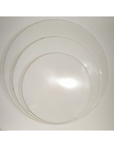 Tela Tonda con Base in MDF Cotone...